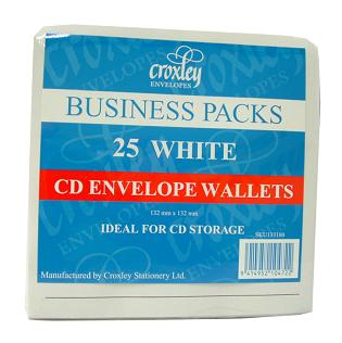 Croxley CD Envelopes Wallet Pack of 25
